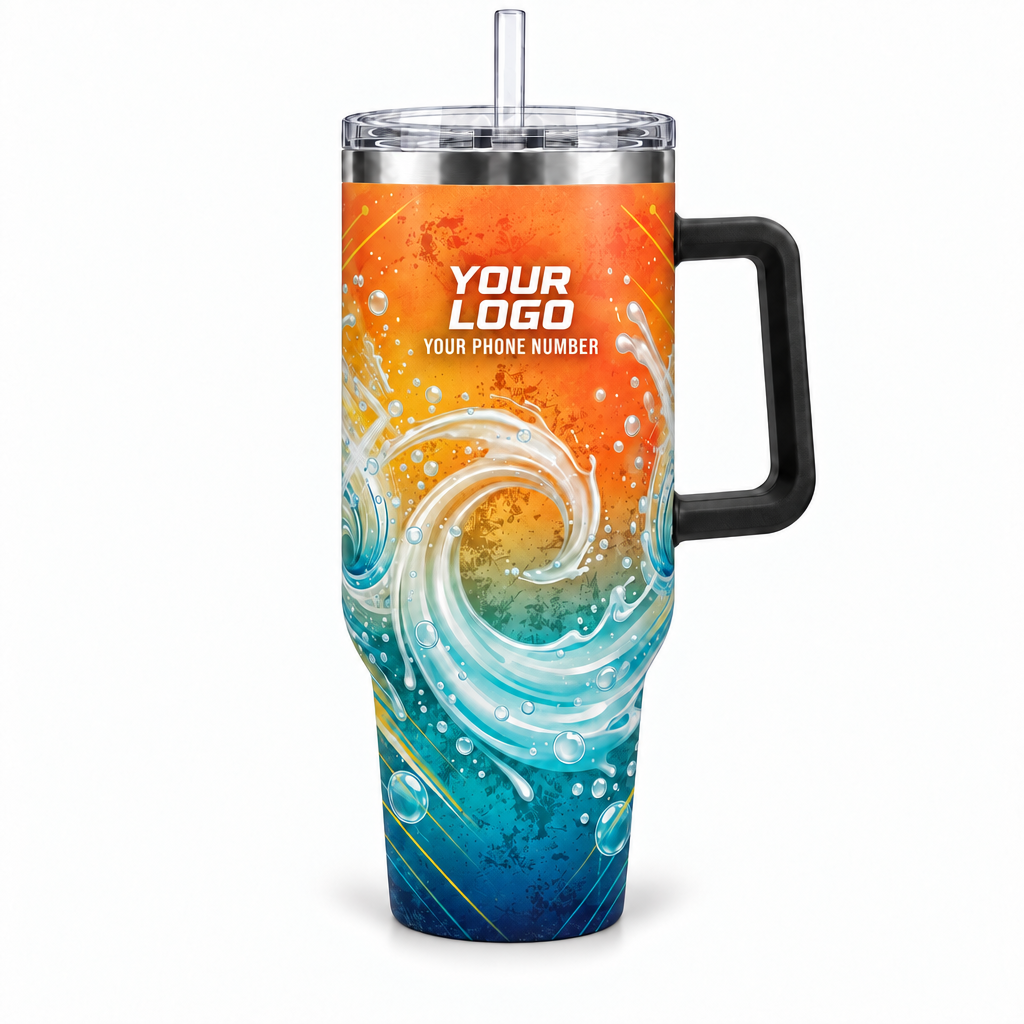PW0003 personalized tumbler 40oz front product mockup