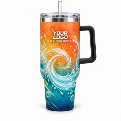 PW0003 personalized tumbler 40oz front product mockup