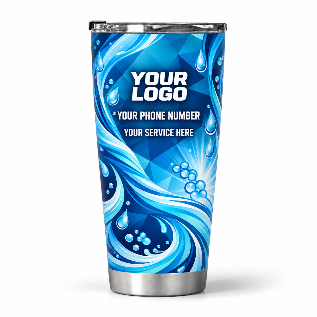 PW0004 personalized tumbler 20oz back product mockup