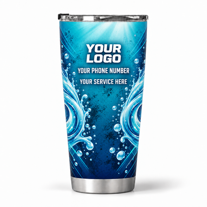 PW0005 personalized tumbler 20oz back product mockup
