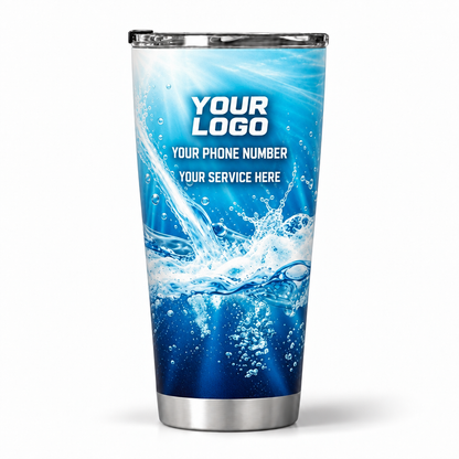 PW0006 personalized tumbler 20oz back product mockup