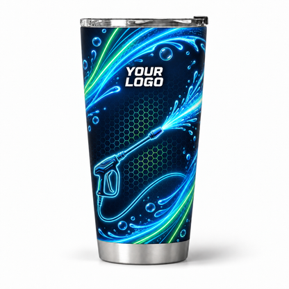 PW0008 personalized tumbler 20oz front product mockup