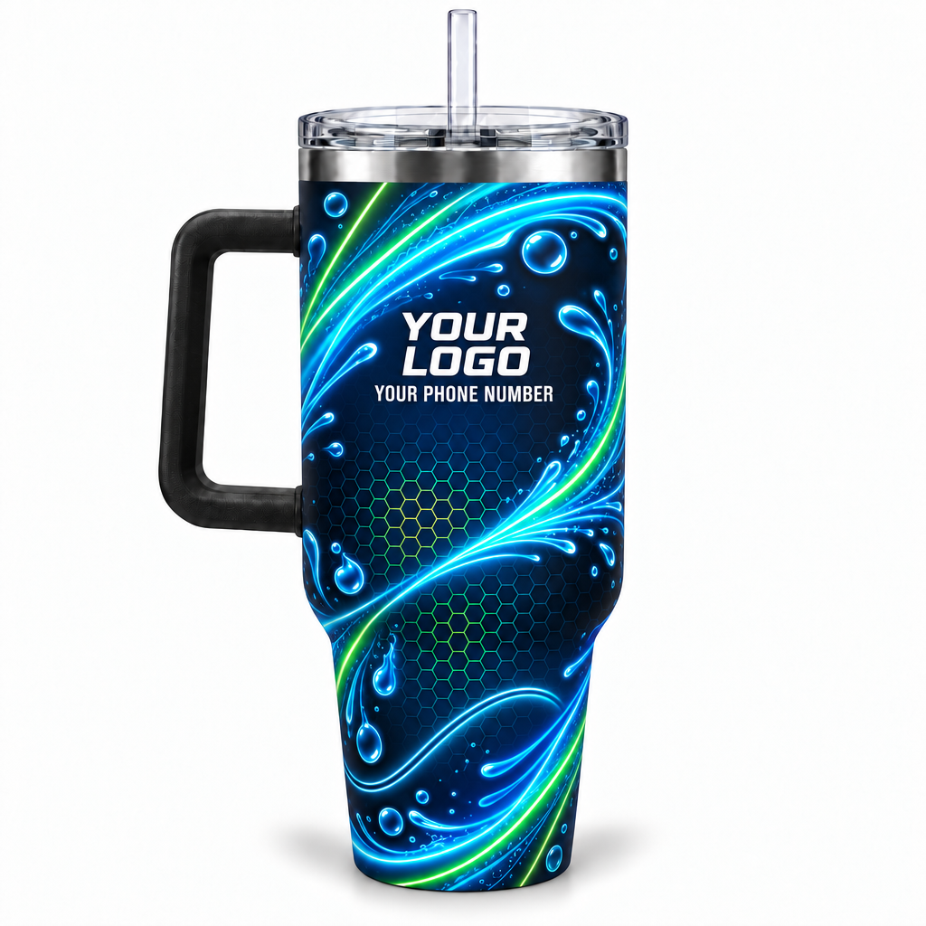 PW0008 personalized tumbler 40oz back product mockup