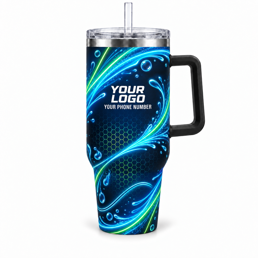 PW0008 personalized tumbler 40oz front product mockup