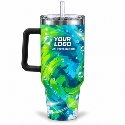 PW0009 personalized tumbler 40oz back product mockup