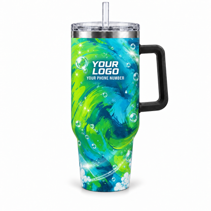 PW0009 personalized tumbler 40oz front product mockup