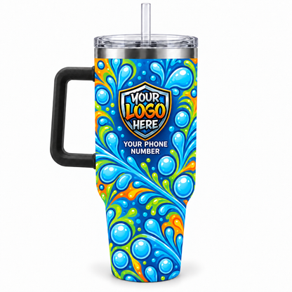 PW0010 personalized tumbler 40oz back product mockup