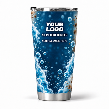 PW0012 personalized tumbler 20oz back product mockup