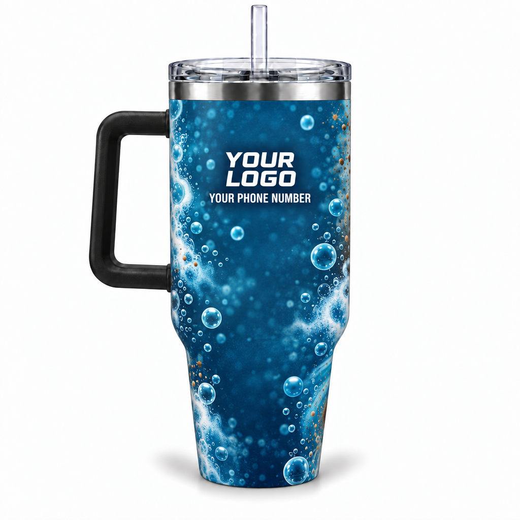 PW0012 personalized tumbler 40oz back product mockup