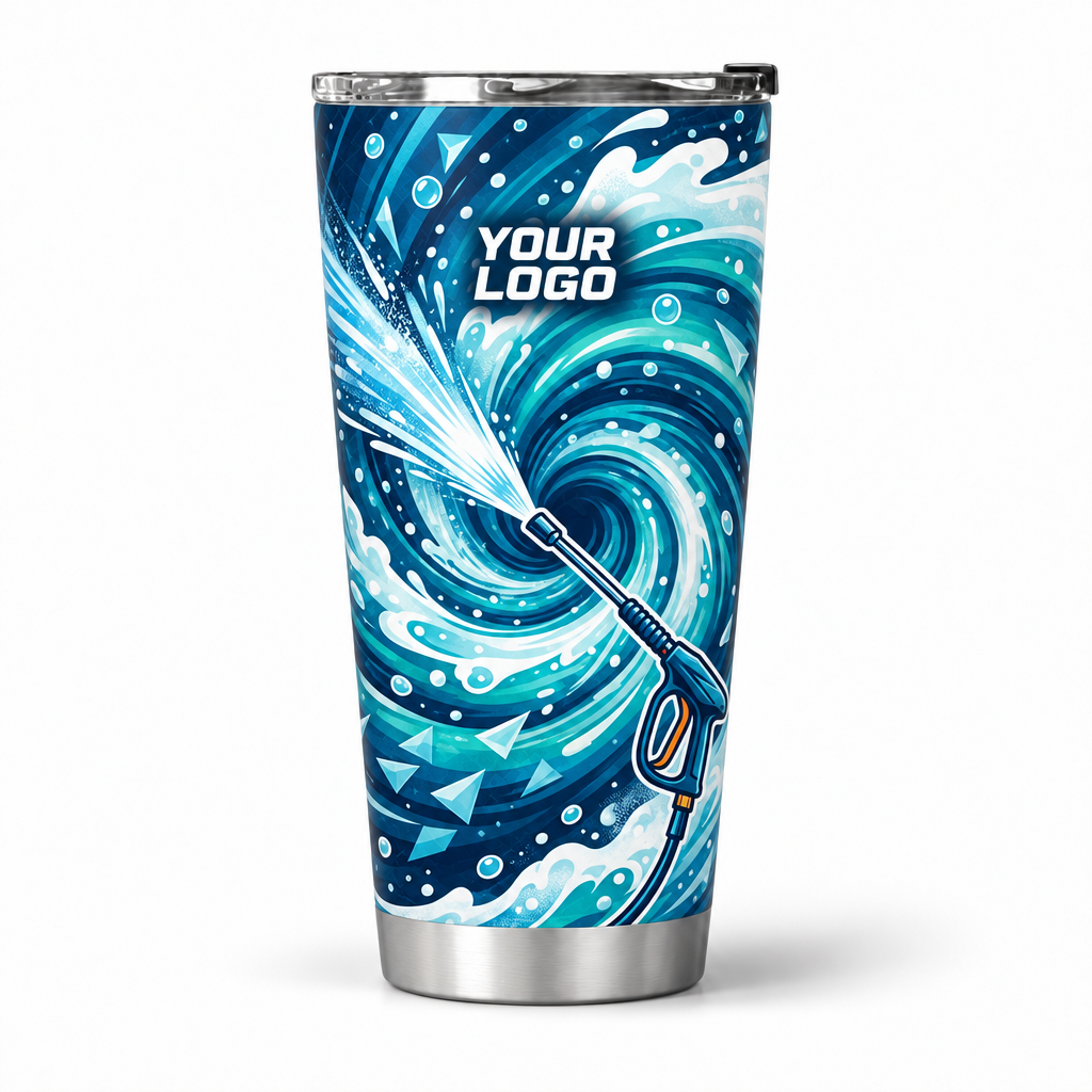 PW0013 personalized tumbler 20oz front product mockup