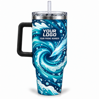 PW0013 personalized tumbler 40oz back product mockup