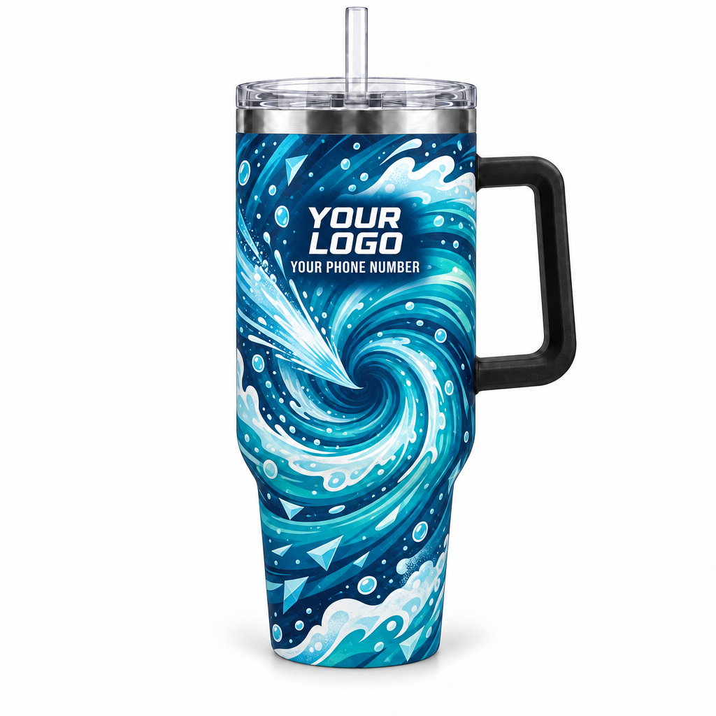 PW0013 personalized tumbler 40oz front product mockup