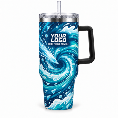 PW0013 personalized tumbler 40oz front product mockup