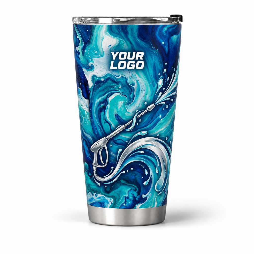 PW0014 personalized tumbler 20oz front product mockup