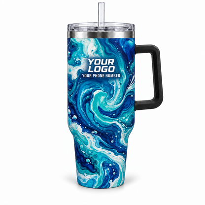 PW0014 personalized tumbler 40oz front product mockup