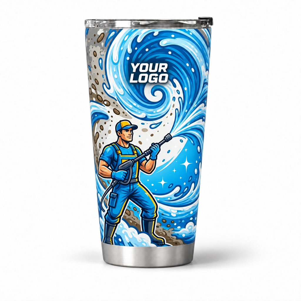 PW0015 personalized tumbler 20oz front product mockup