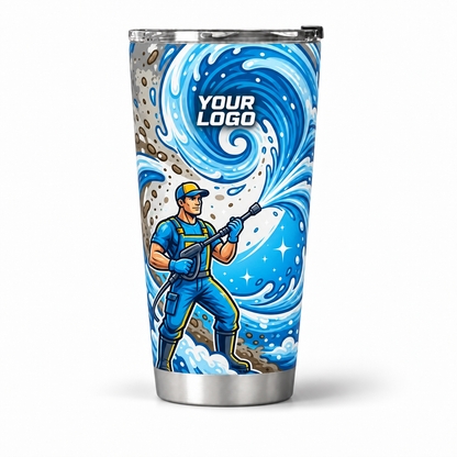 PW0015 personalized tumbler 20oz front product mockup