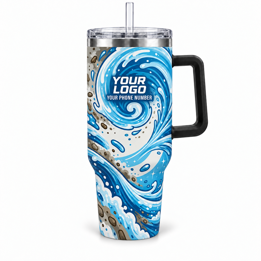 PW0015 personalized tumbler 40oz front product mockup