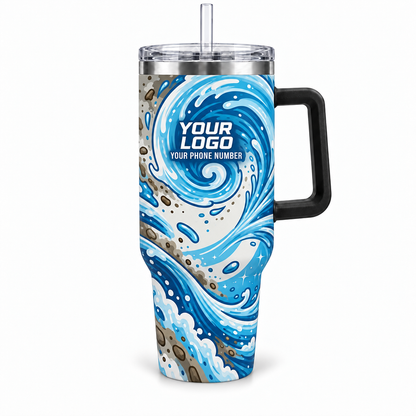 PW0015 personalized tumbler 40oz front product mockup