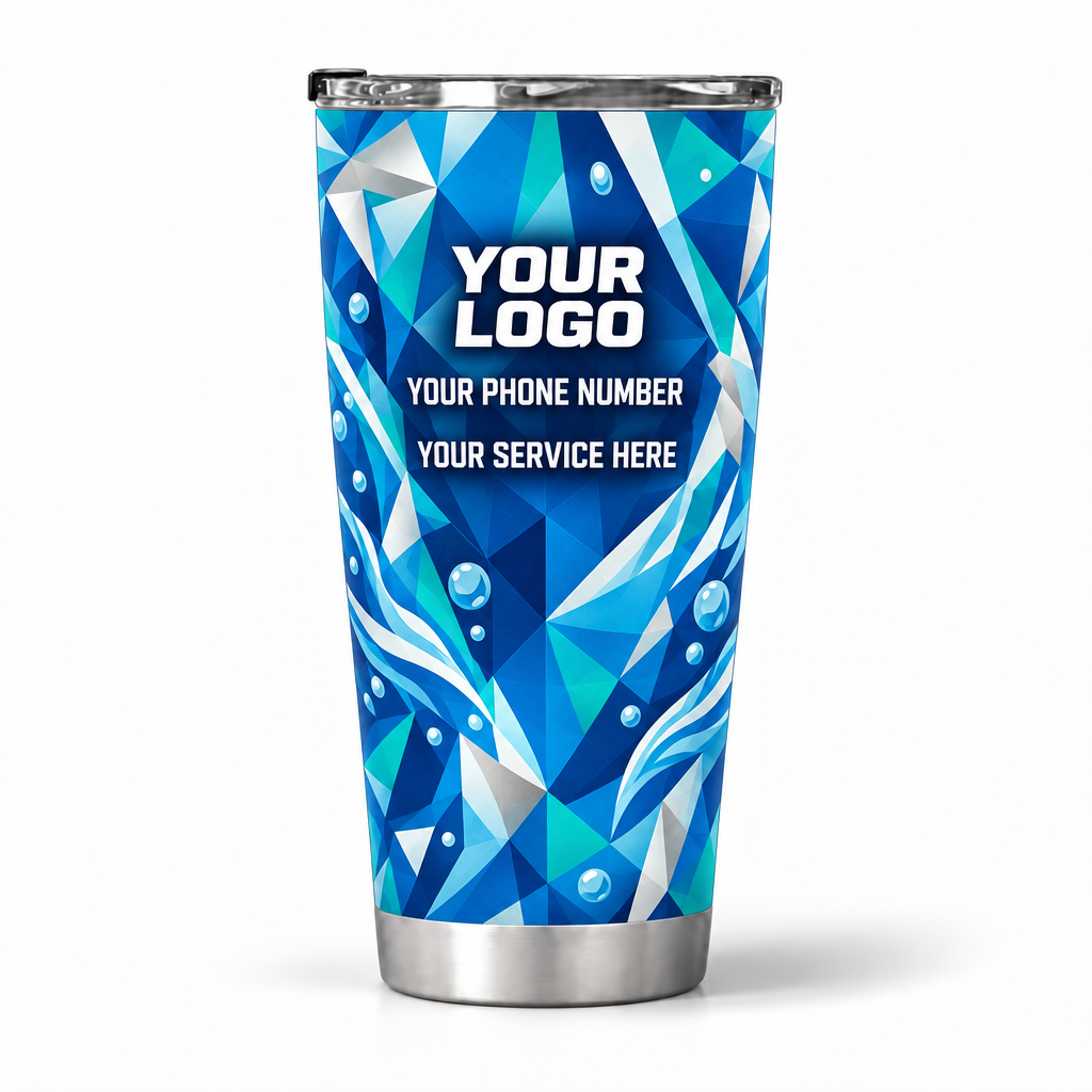 PW0016 personalized tumbler 20oz back product mockup