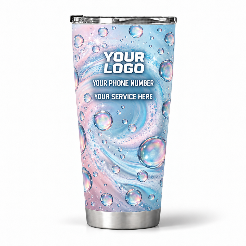 PW0017 personalized tumbler 20oz back product mockup