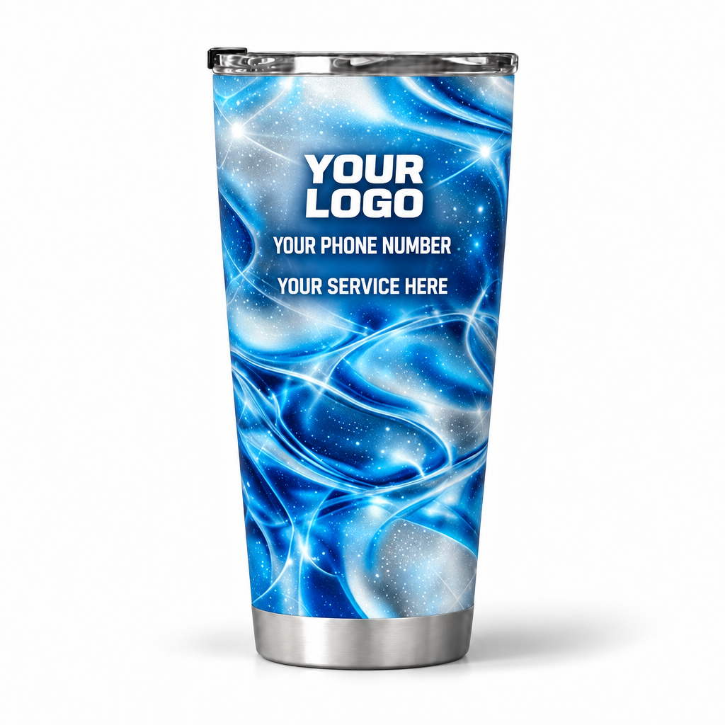 PW0022 personalized tumbler 20oz back product mockup