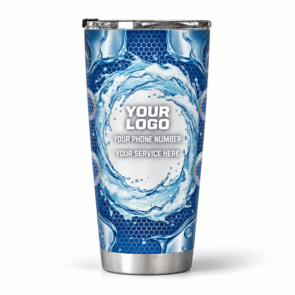 PW0023 personalized tumbler 20oz back product mockup