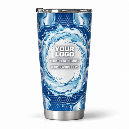 PW0023 personalized tumbler 20oz back product mockup