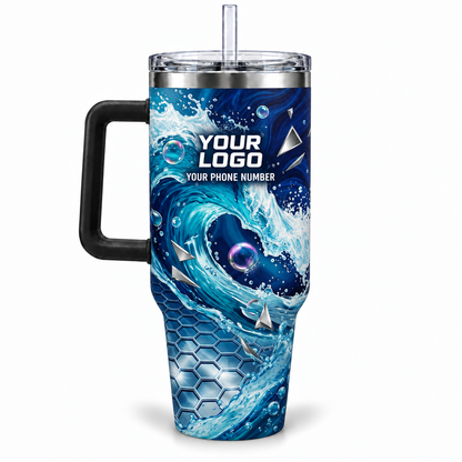 PW0027 personalized tumbler 40oz back product mockup