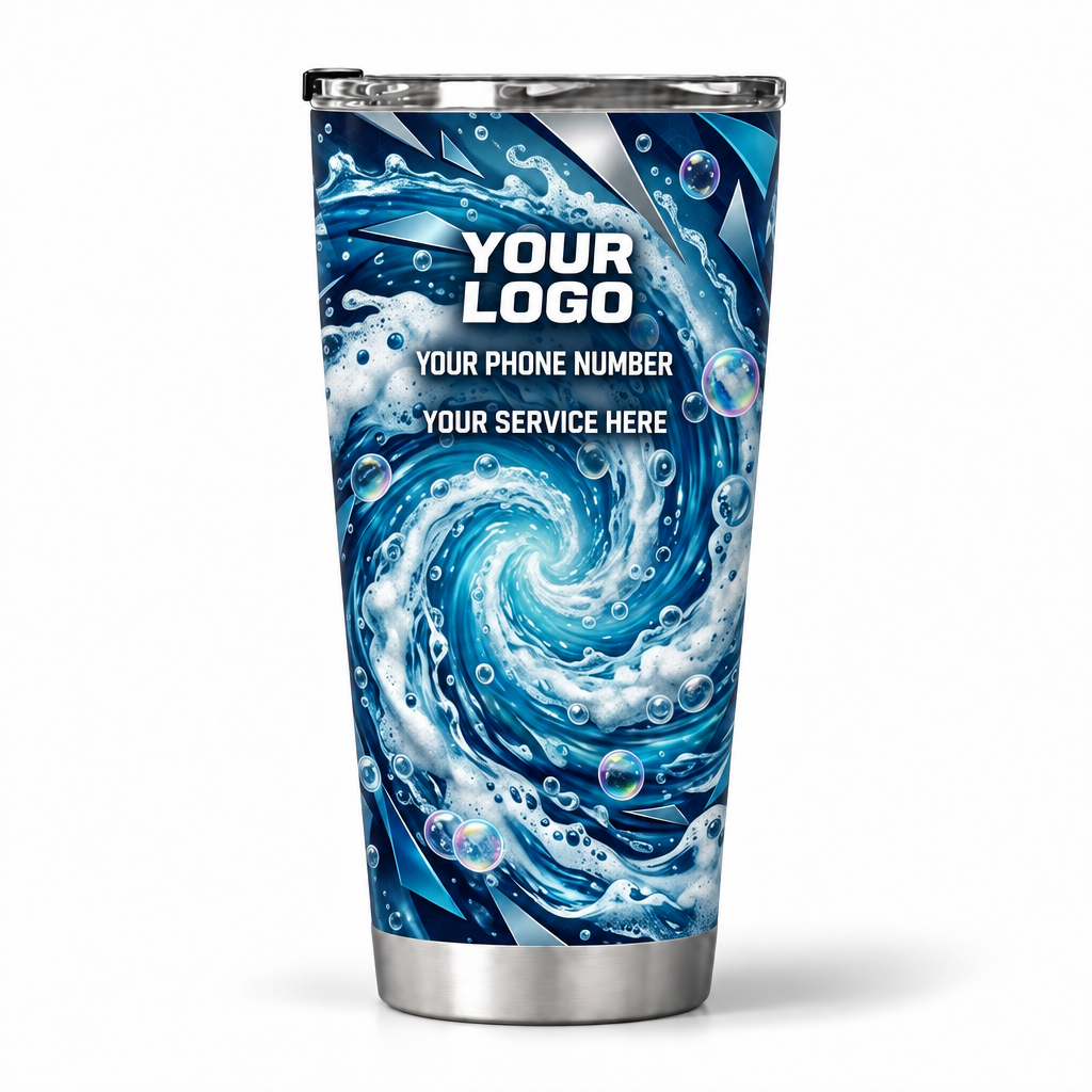 PW0029 personalized tumbler 20oz back product mockup