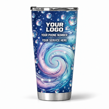 PW0030 personalized tumbler 20oz back product mockup