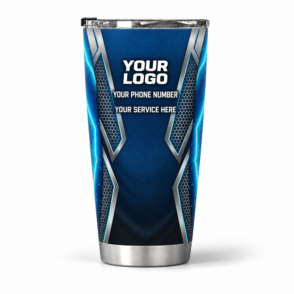 PW0031 personalized tumbler 20oz back product mockup