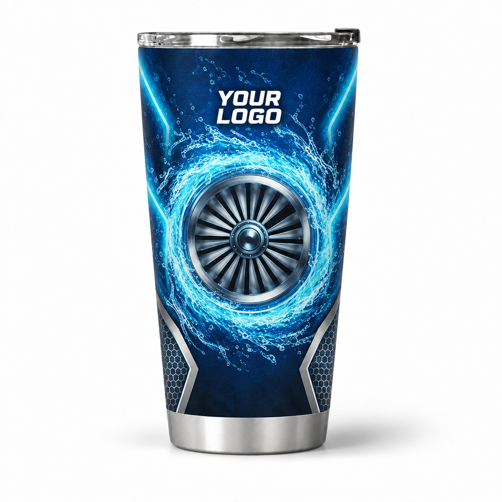 PW0031 personalized tumbler 20oz front product mockup