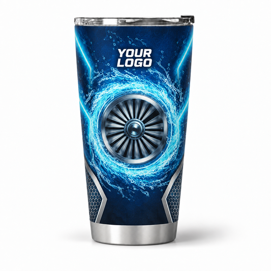 PW0031 personalized tumbler 20oz front product mockup