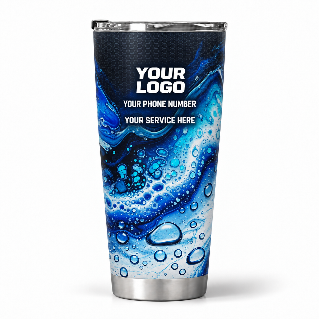 PW0035 personalized tumbler 20oz back product mockup