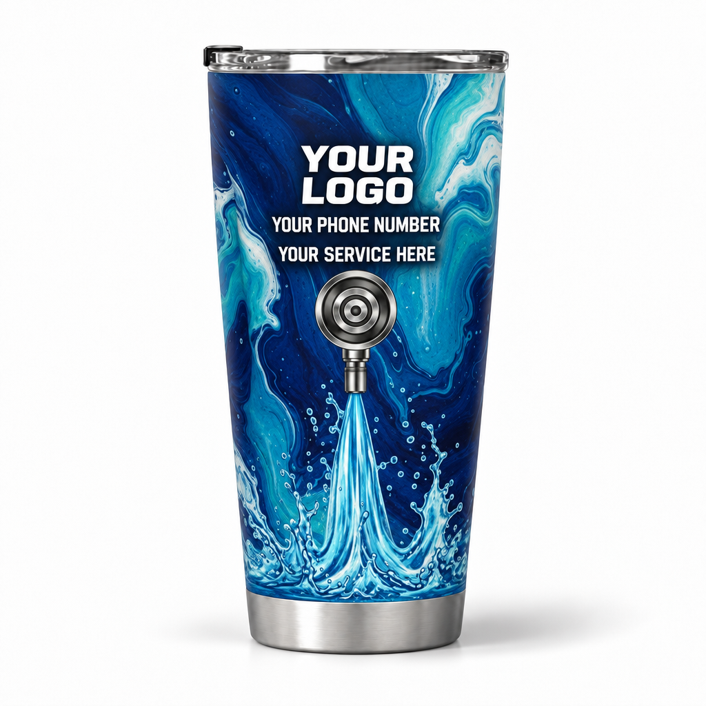 PW0036 personalized tumbler 20oz back product mockup