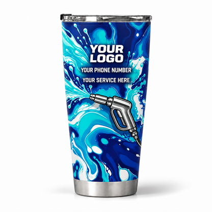 PW0039 personalized tumbler 20oz back product mockup