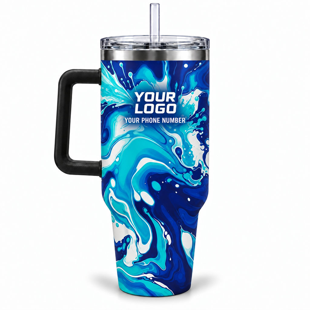 PW0039 personalized tumbler 40oz back product mockup