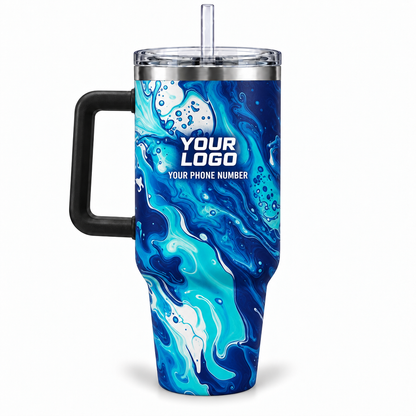 PW0040 personalized tumbler 40oz back product mockup