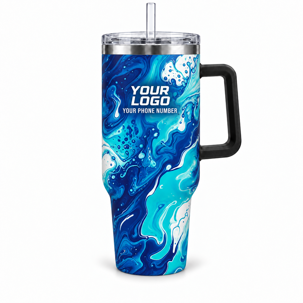 PW0040 personalized tumbler 40oz front product mockup