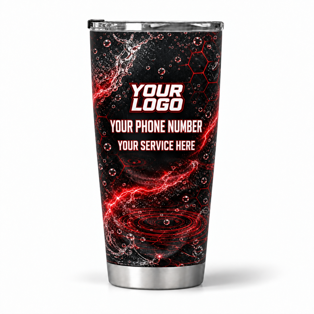 PW0043 personalized tumbler 20oz back product mockup