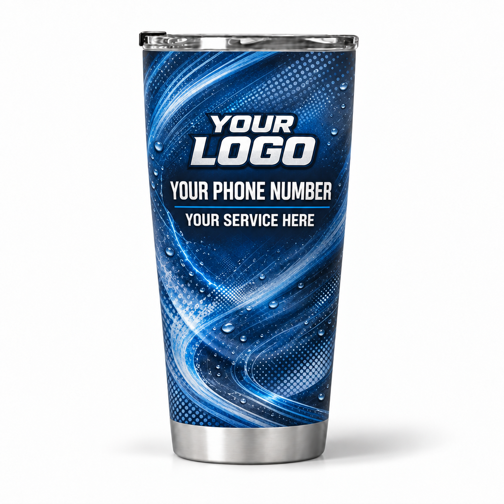 PW0044 personalized tumbler 20oz back product mockup