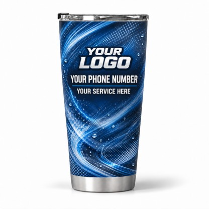PW0044 personalized tumbler 20oz back product mockup