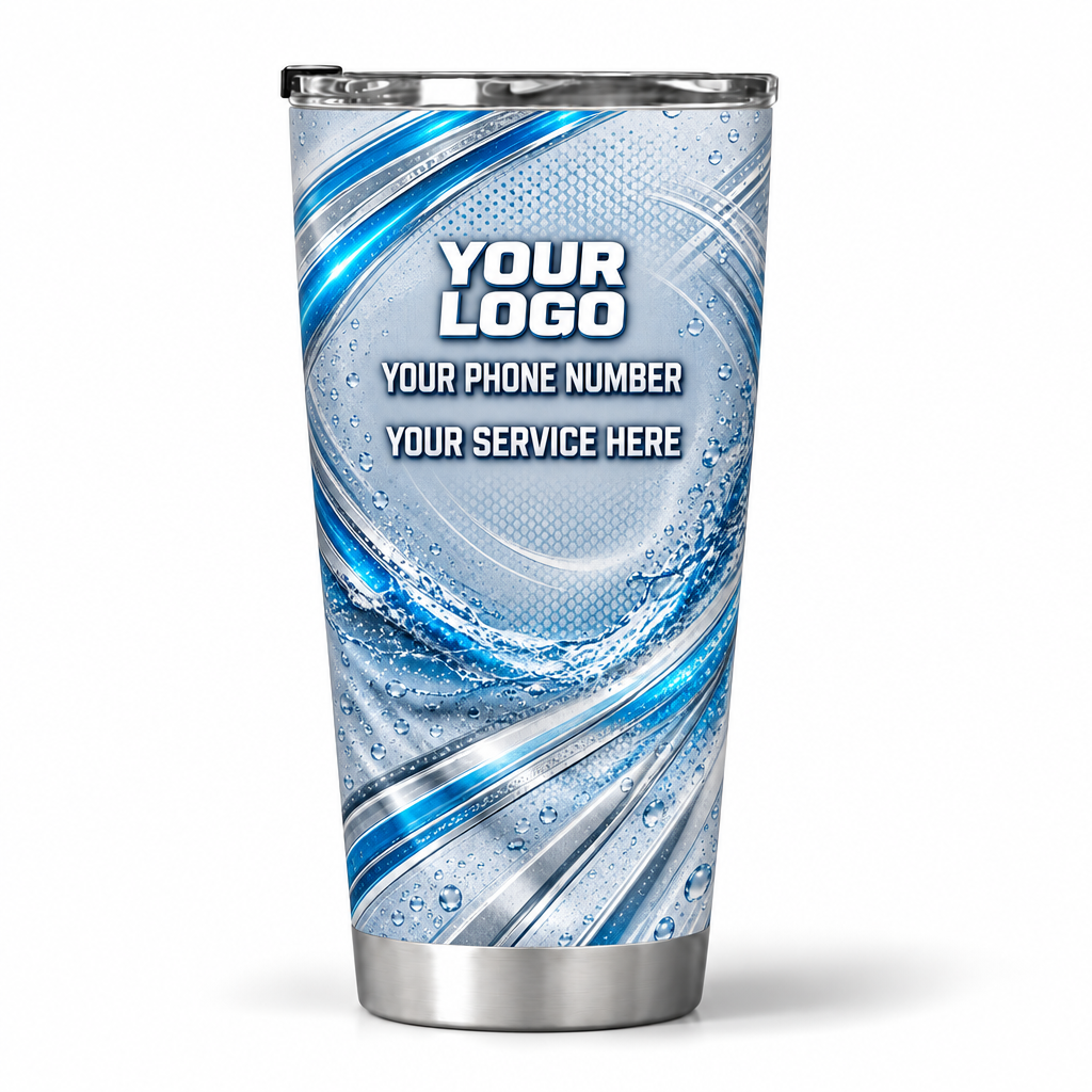 PW0045 personalized tumbler 20oz back product mockup