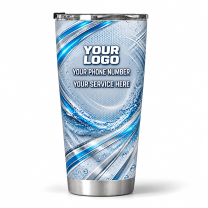 PW0045 personalized tumbler 20oz back product mockup