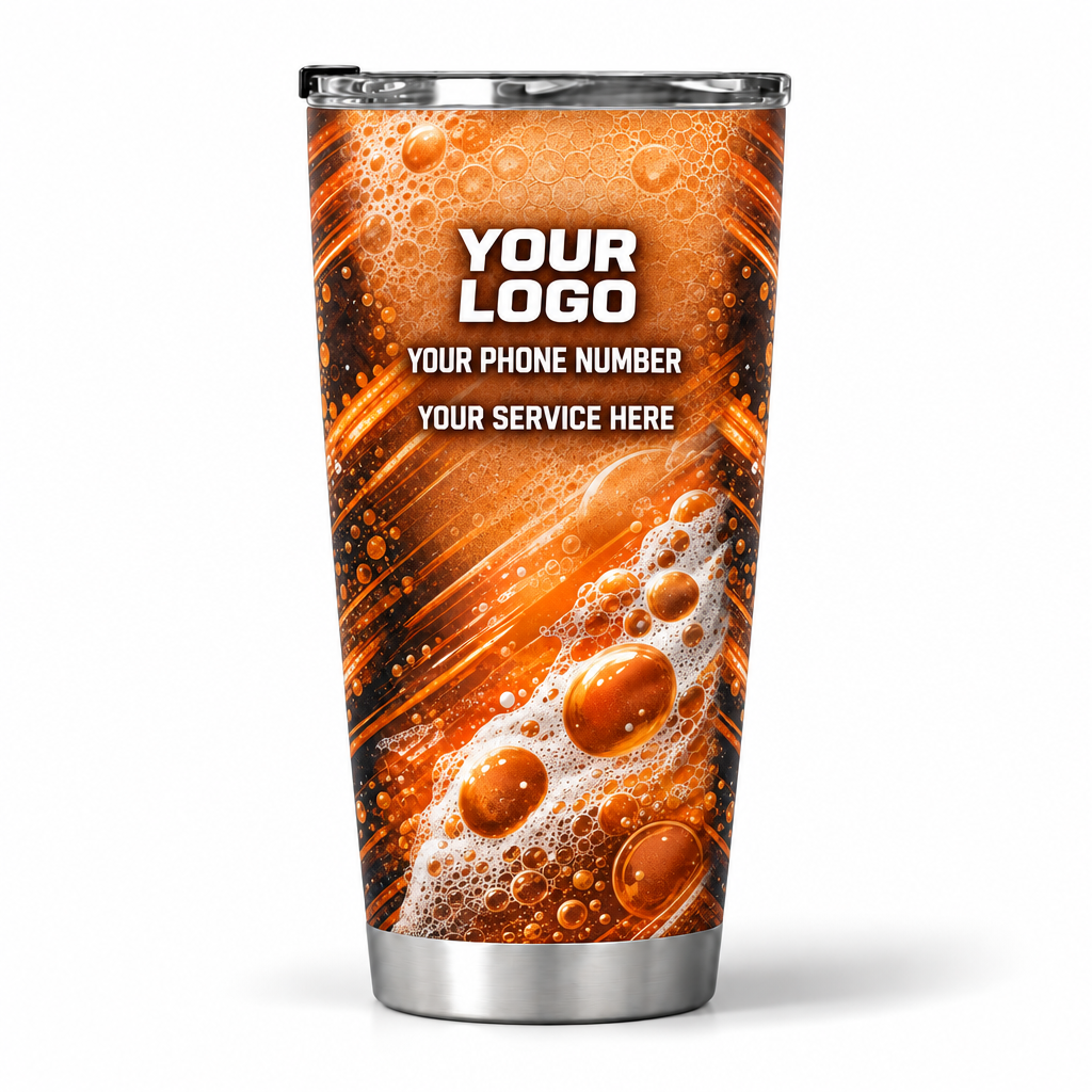 PW0046 personalized tumbler 20oz back product mockup