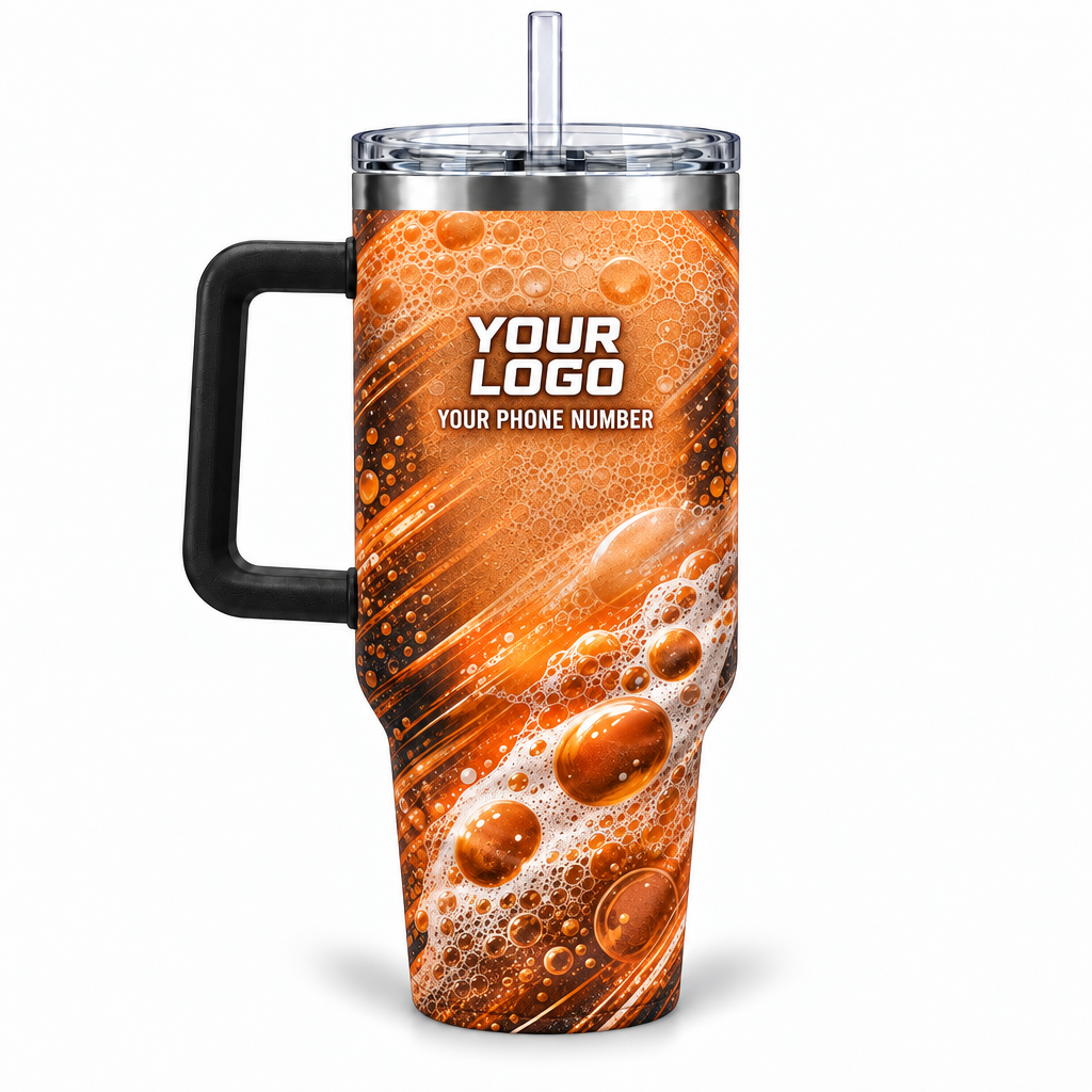 PW0046 personalized tumbler 40oz back product mockup