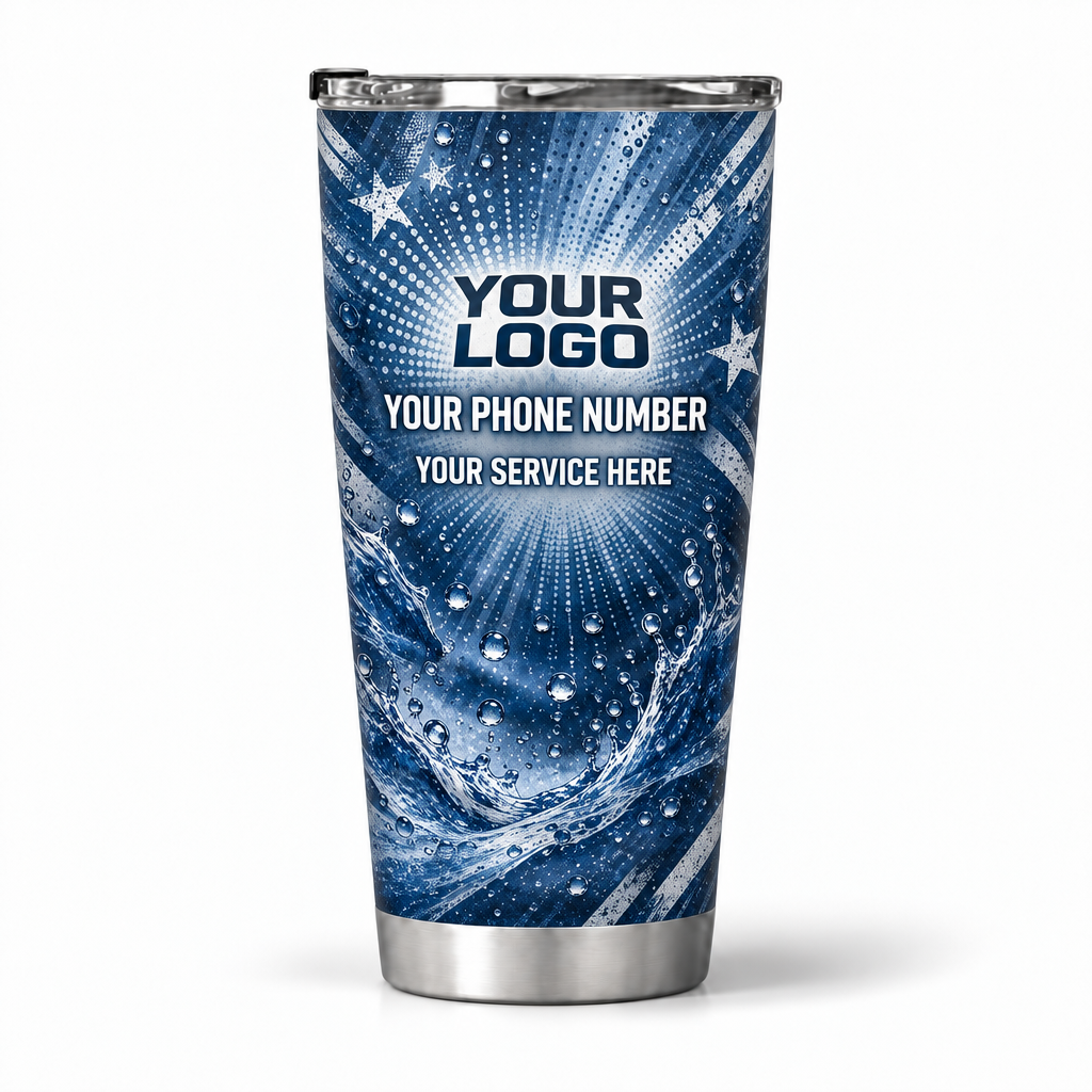 PW0047 personalized tumbler 20oz back product mockup