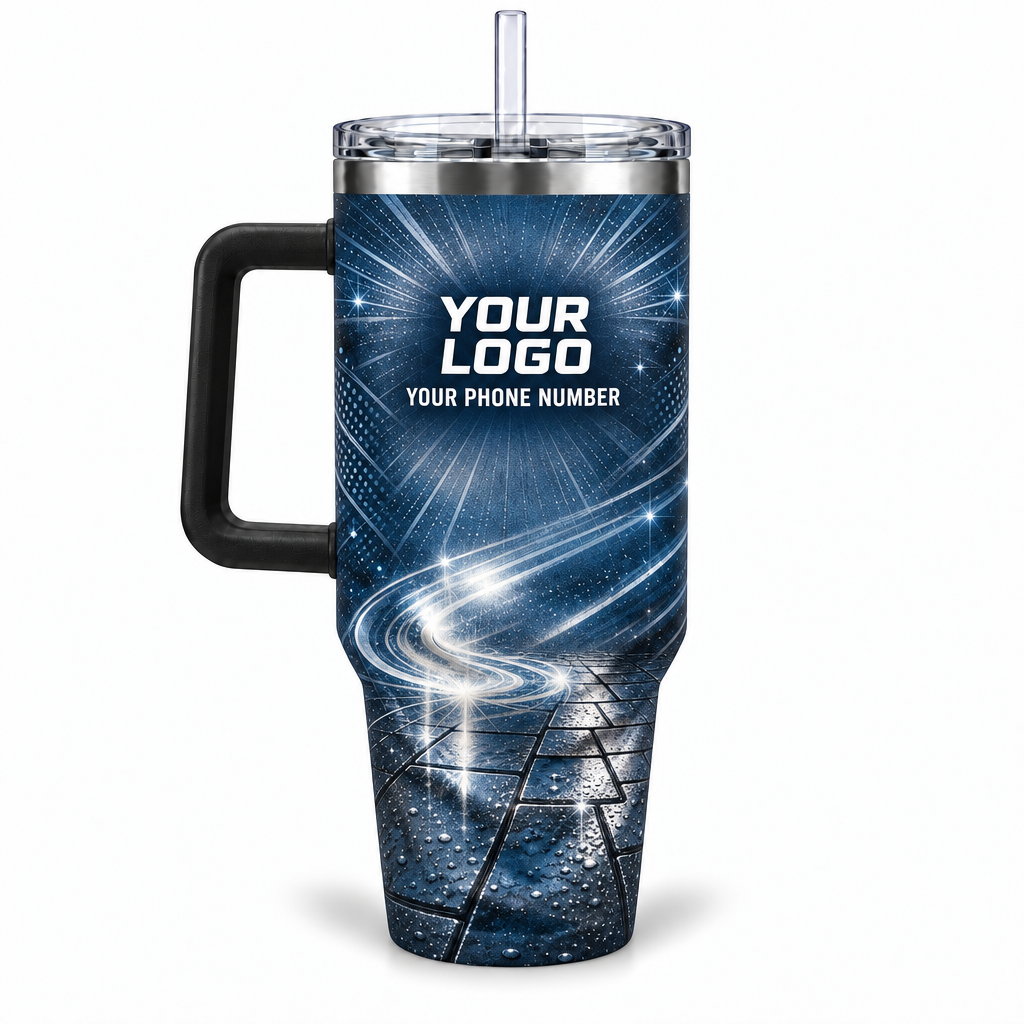 PW0048 personalized tumbler 40oz back product mockup