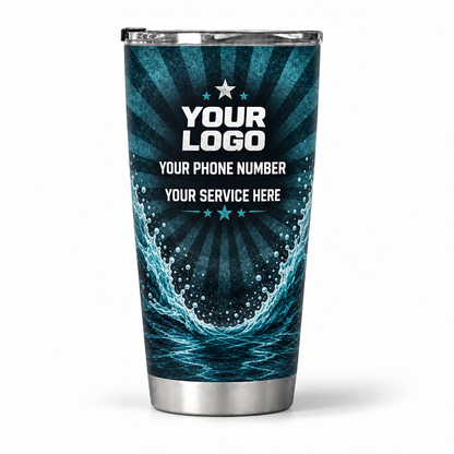 PW0050 personalized tumbler 20oz back product mockup